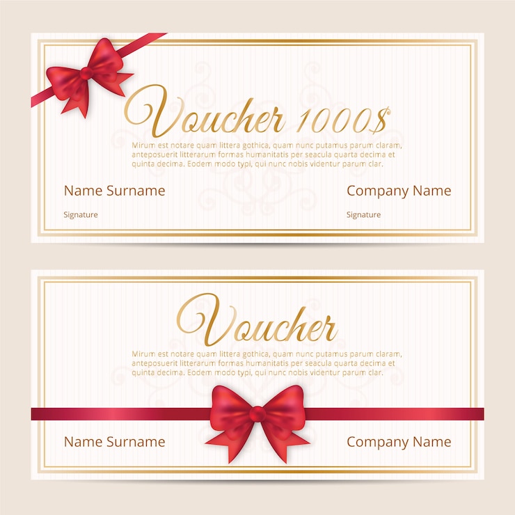 Vecteur cartes-cadeaux