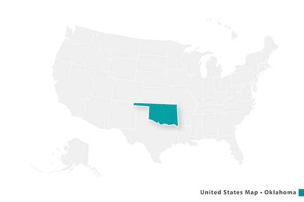 cartes états-unis, oklahoma