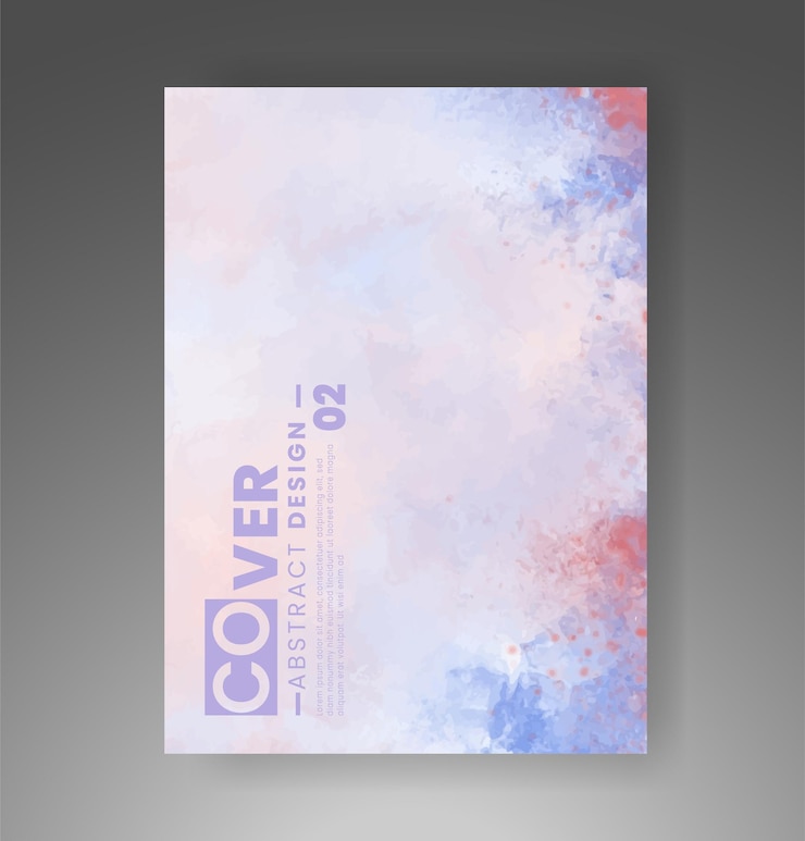 Vecteur cartes avec fond en aquarelle design pour votre date de couverture logo de bannière de carte postale