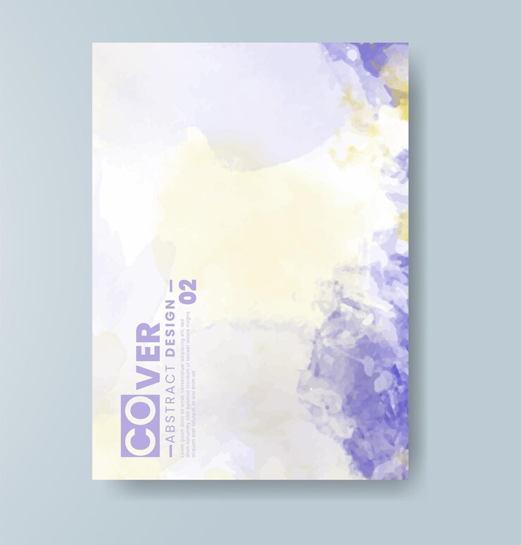 Vecteur cartes avec fond en aquarelle design pour votre date de couverture logo de bannière de carte postale