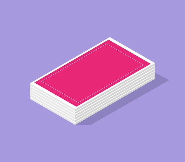Cartes de poker isométriques