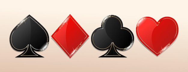 Les cartes portent des symboles brillants et brillants