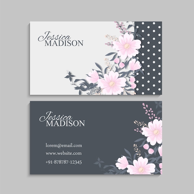 Cartes De Visite Fleur Fleurs Roses