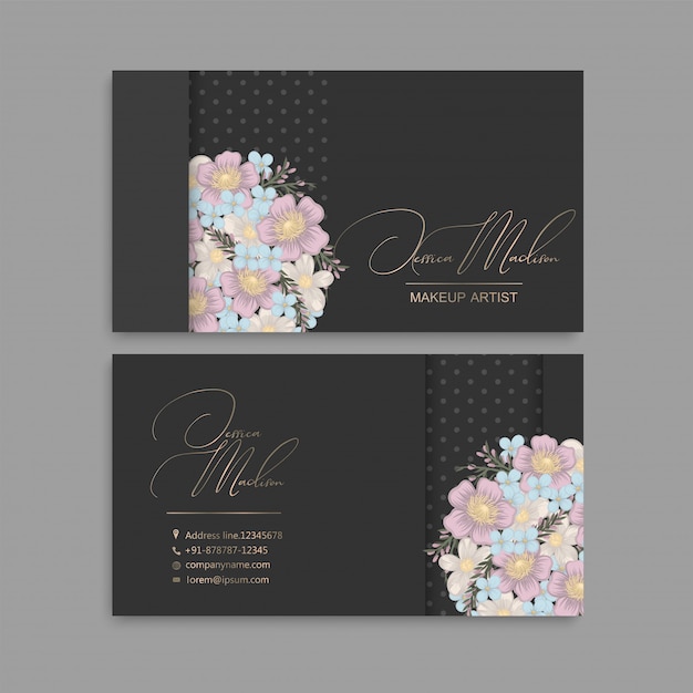 Cartes De Visite Fleur Fleurs Roses