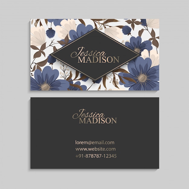 Cartes De Visite Fleur