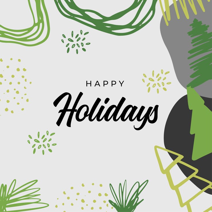Vecteur cartes de voeux joyeux noël. modèles d'art de vacances d'hiver carré abstrait à la mode. cartes de voeux de joyeuse saison du nouvel an. pour les publications sur les réseaux sociaux, les applications mobiles, la conception de bannières et les publicités web/internet.