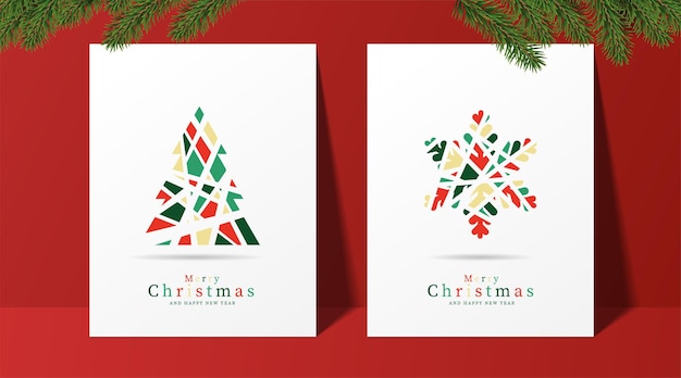 Cartes De Voeux Pour Le Fond De Noël Et Du Nouvel An