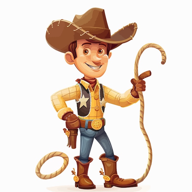 Vecteur cartoon_math_number_deux_cowboy_et_ranger_personnages