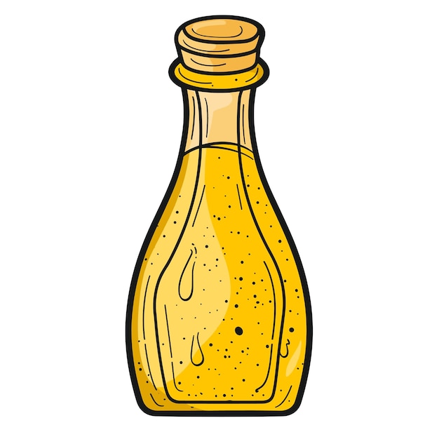 Vecteur cartoon de moutarde isolé sur un fond transparent png pour le concepteur