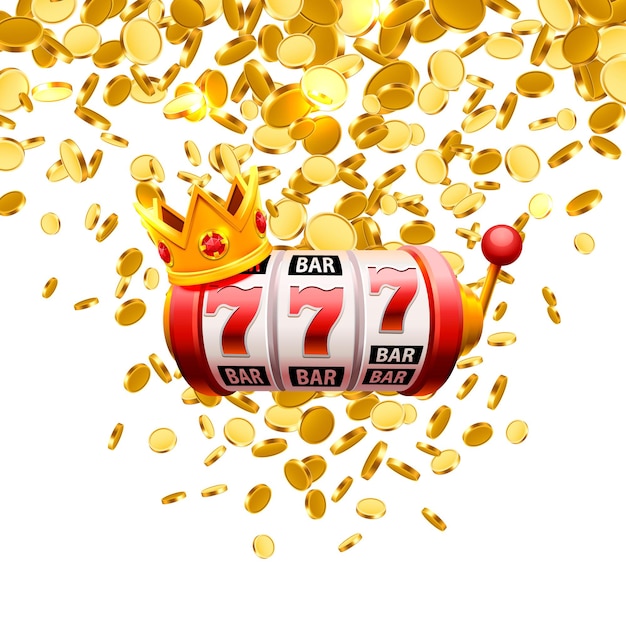 Casino De Bannière King Slots 777 Sur Fond Blanc. Illustration Vectorielle