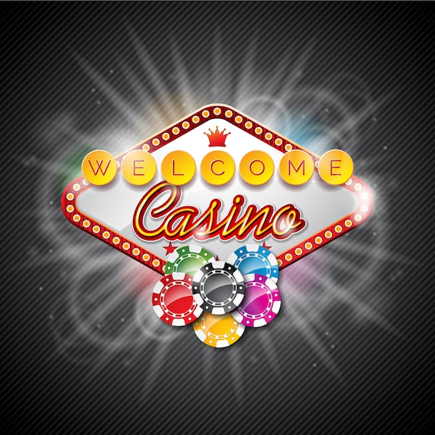 Casino Neon Lights Background