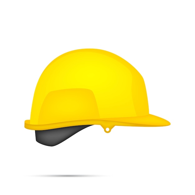 Casque de sécurité isolé sur fond blanc