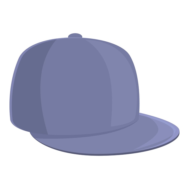 Vecteur casquette, icône, dessin animé, vecteur, chapeau baseball, mode hommes