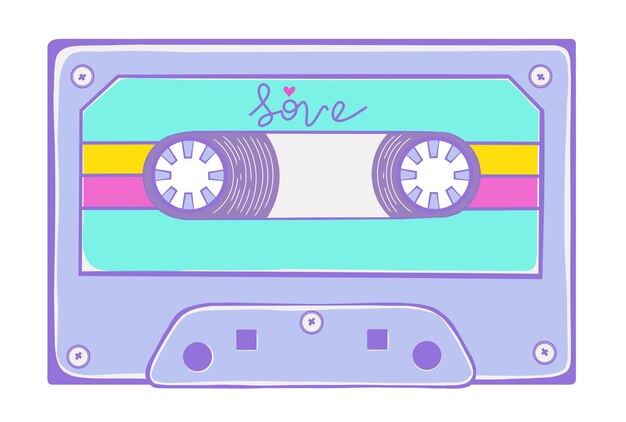 Vecteur cassette audio