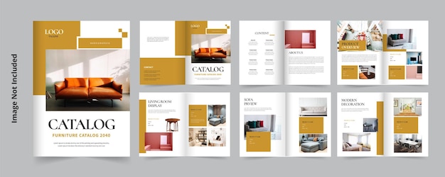 Catalogue de produits de meubles, de conception intérieure ou de catalogues de produits
