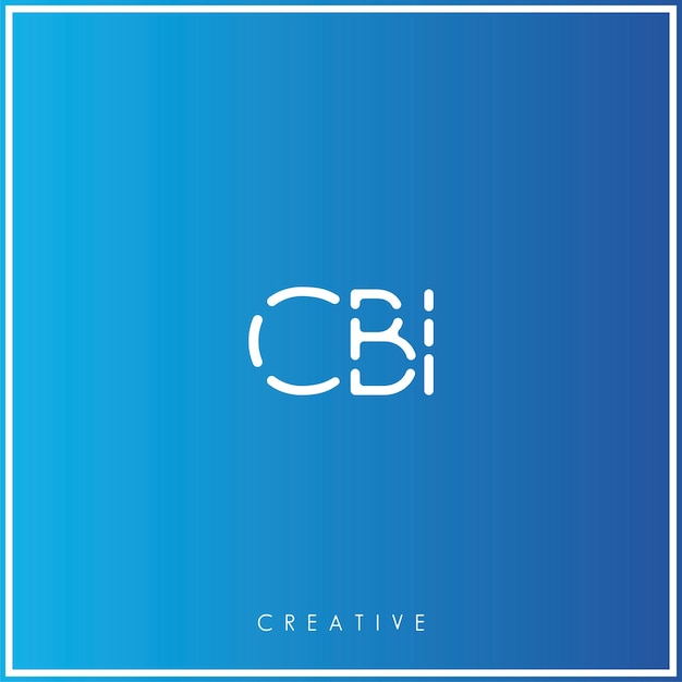 Vecteur cbi premium vector dernier logo design créatif logo vecteur illustration logo monogramme minimal