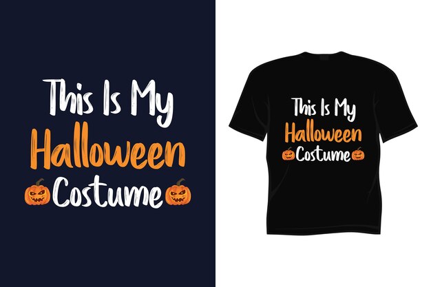 Ceci Est Mon Costume D'halloween Conception De T-shirt D'halloween.