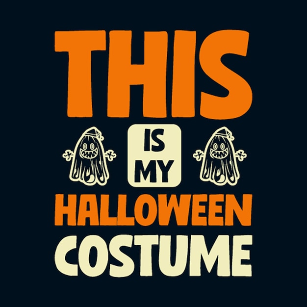 Vecteur ceci est mon costume d'halloween rétro sublimation t-shirt fond avec halloween boo graphique