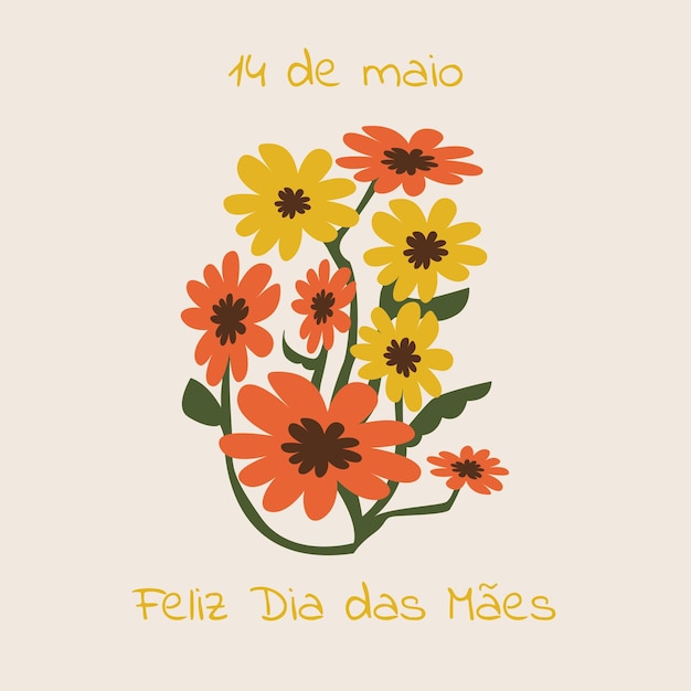 Vecteur celebração do dia das mães