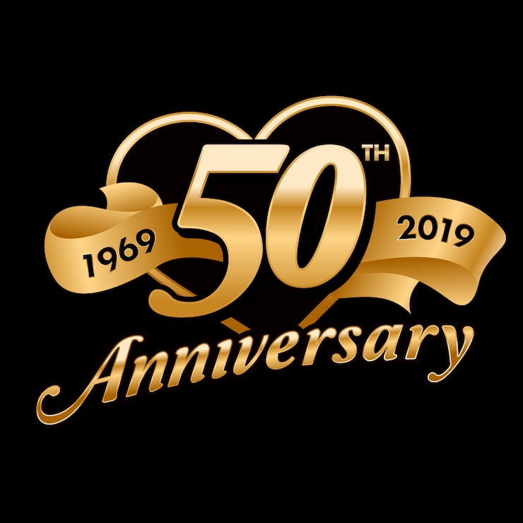 Vecteur célébration du 50ème anniversaire