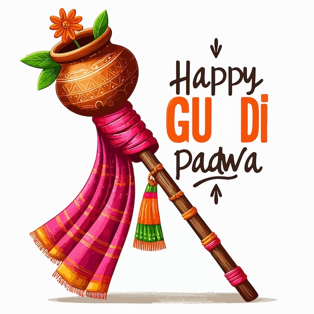 Célébration Du Nouvel An Lunaire De Gudi Padwa Dans Le Maharashtra De L'inde