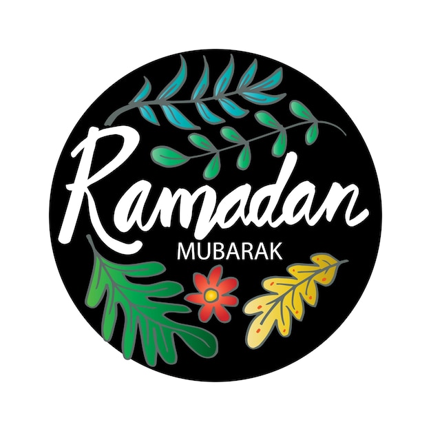 Célébration Du Ramadan Moubarak Avec Floral