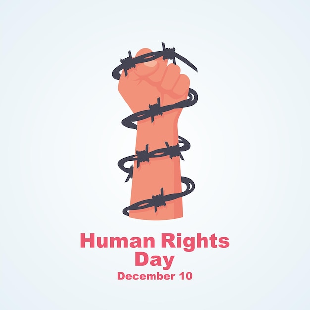Célébration De La Page De Destination De La Journée Des Droits De L'homme Le 10 Décembre