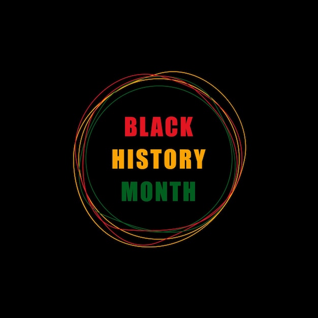 Vecteur célébrons le mois de l'histoire des noirs. illustration vectorielle conception graphique fond du mois de l'histoire des noirs