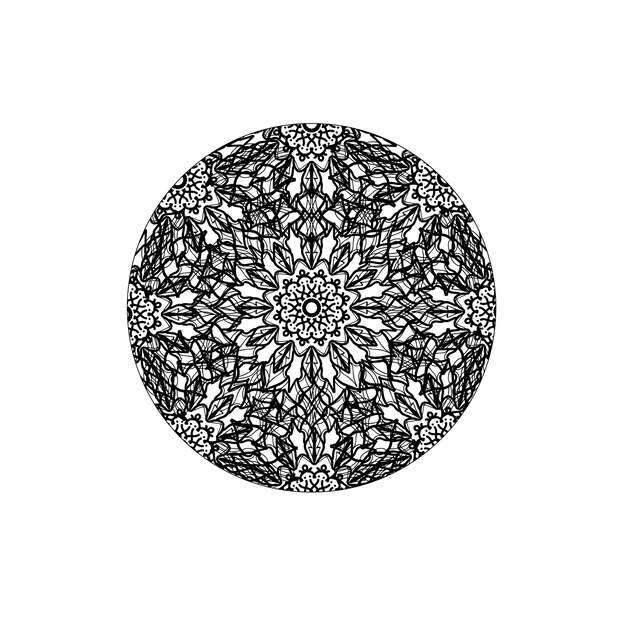 Cercle abstrait rond vecteur style Mandala