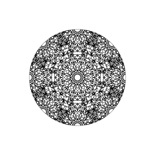 Cercle abstrait rond vecteur style Mandala