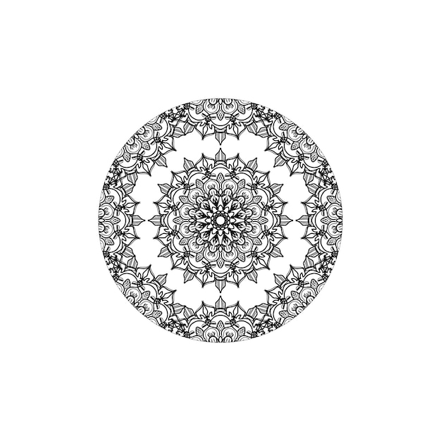 Cercle Abstrait Rond Vecteur Style Mandala