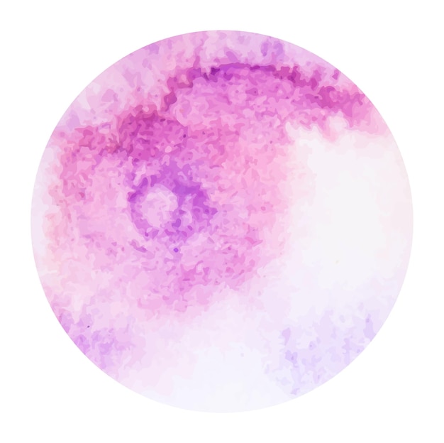 Cercle Aquarelle Vecteur Violet