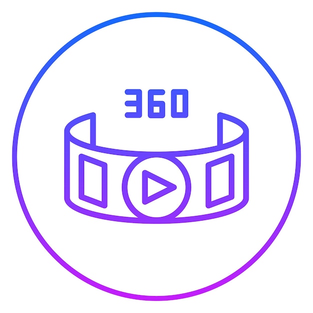 Vecteur un cercle bleu avec une bordure bleue et rose et un cercle bleu avec le numéro 50 dessus