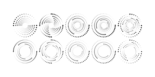 Cercle à Demi-ton Pointillé