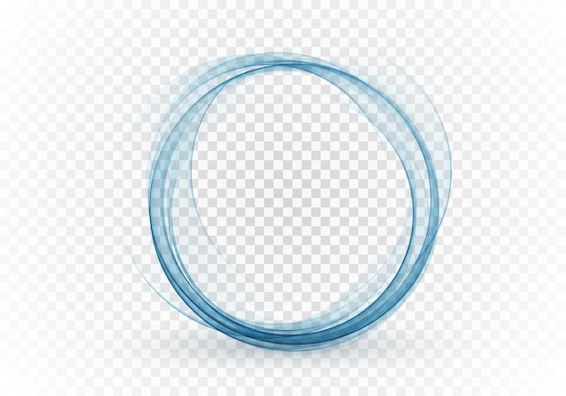 Cercle D'énergie Tourbillon Abstrait Vague De Conception D'élément De Vecteur Bleu