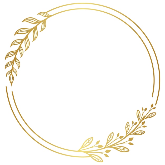 Cercle de feuilles de luxe pour le mariage