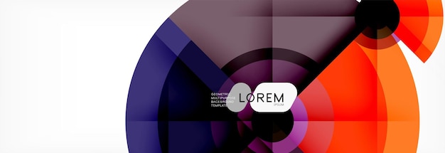 Cercle géométrique fond abstrait papier peint géométrique créatif