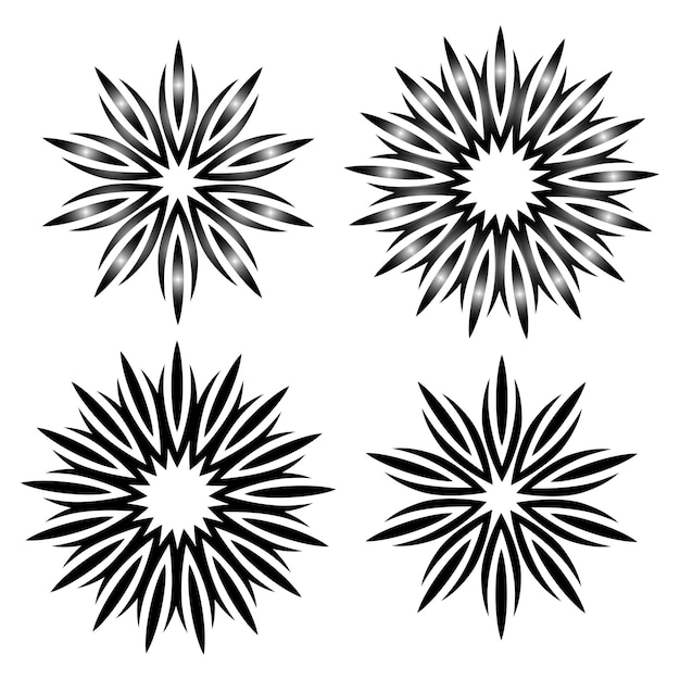 Vecteur cercle avec des icônes de rayons. motif géométrique. forme ronde. illustration vectorielle. image de stock. spe 10.