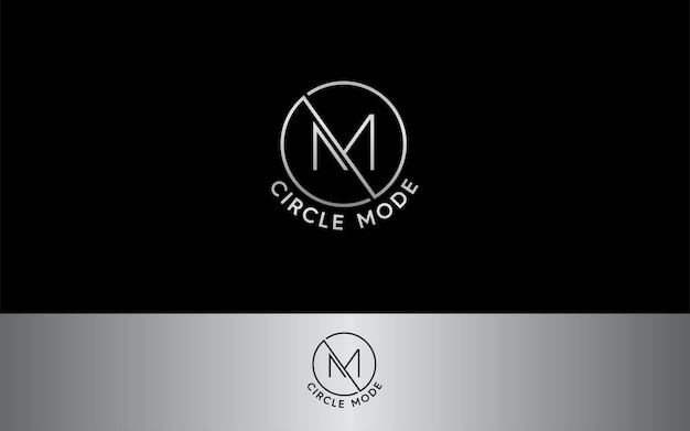 Vecteur cercle m logo moderne vecteur