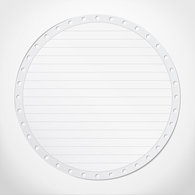 Vecteur cercle de papier