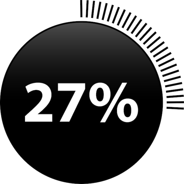 Cercle Pourcentage 27 Diagrammes Prêts à L'emploi Pour La Conception Web, L'interface Utilisateur (ui) Ou L'infographie, Pour