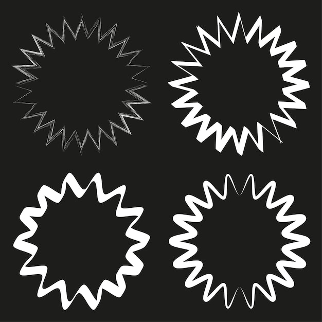 Vecteur cercle radial géométrique illustration vectorielle eps 10