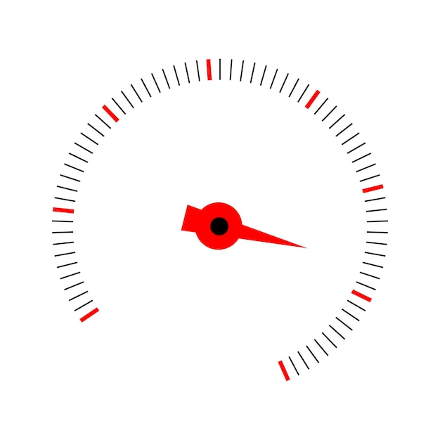 Vecteur cercle rond d'index d'indicateur pour le pointage de crédit