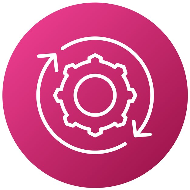 un cercle rose avec un cercle blanc dessus