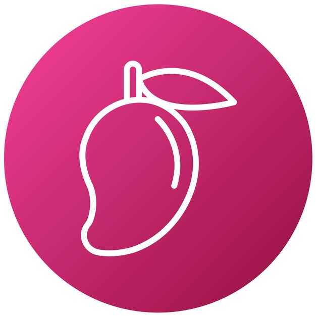 Vecteur un cercle rose avec un logo blanc et une poire dessus