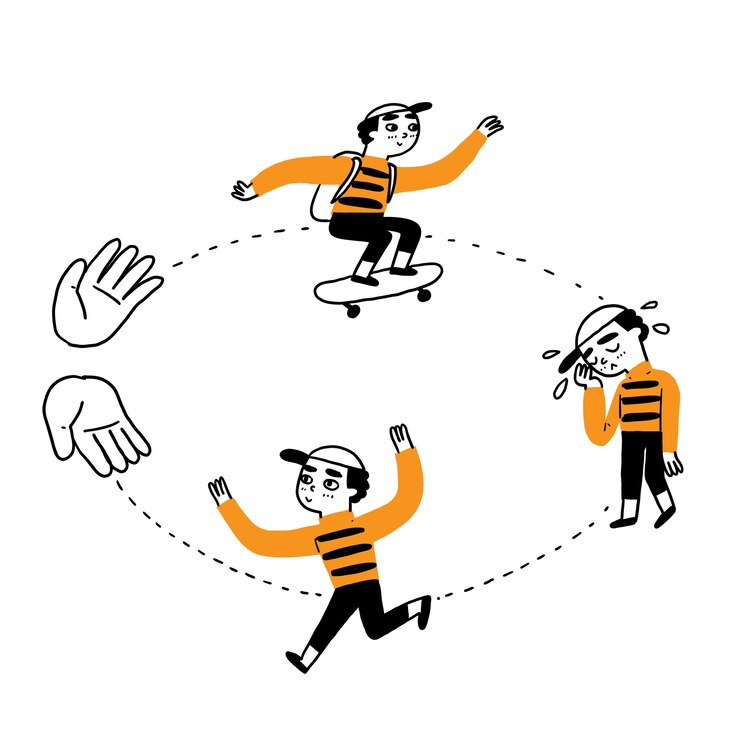 Le cercle de sécurité avec petit garçon