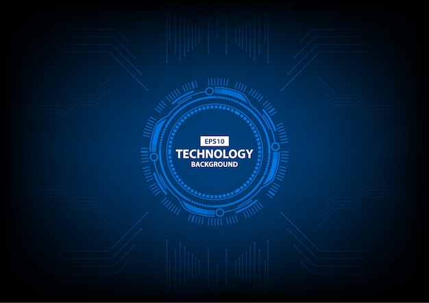 Cercle de technologie abstrait