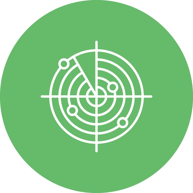 Vecteur un cercle vert avec une flèche blanche dessus