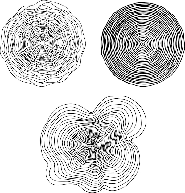 Des cercles abstraits et des lignes