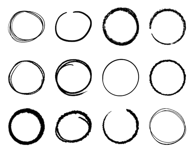 Cercles dessinés à la main